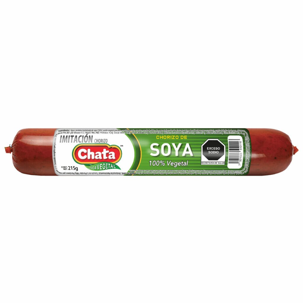 El chorizo de soya es una opción muy buena para los veganos, compra en nuestras tiendas Chata