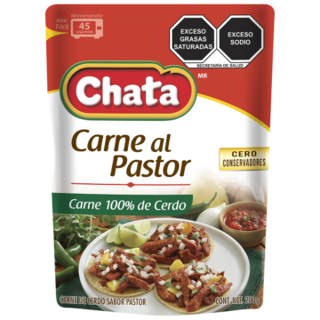 Carne al Pastor Chata en pouch listo para comer