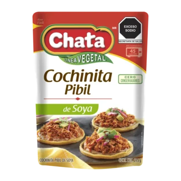 CHATA COCHINITA SOYA POUCH 215G 1/14