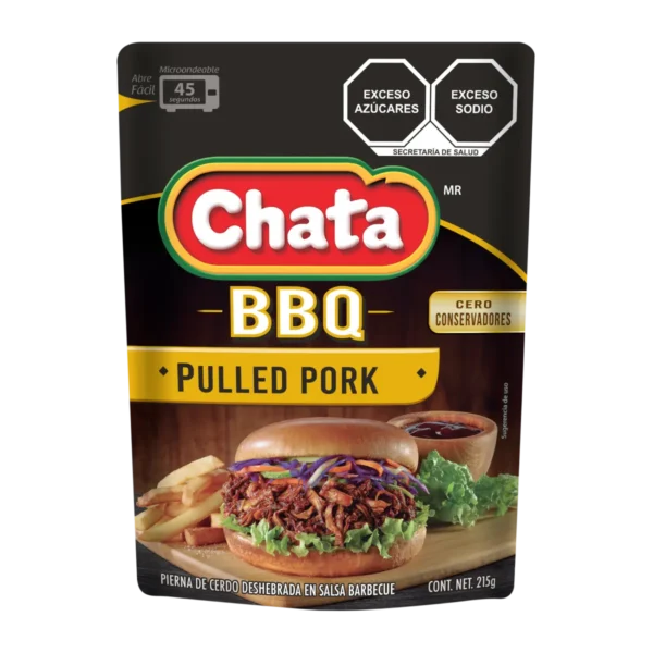 CHATA BBQ PULLED PORK POUCH 215G 1/14